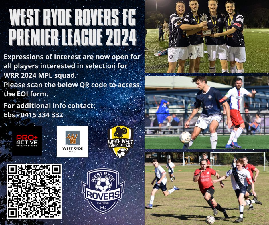 WRR Premier League trials NORTH WEST SYDNEY FOOTBALL